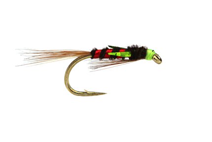 Fario Fly Olive and Red Holo Diawl Bach